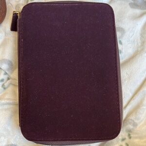 Dolce & Gabbana Rich Purple Velvet Case jewelry holder NWOT